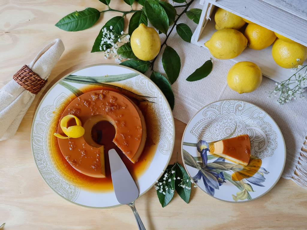Pudim de limão siciliano