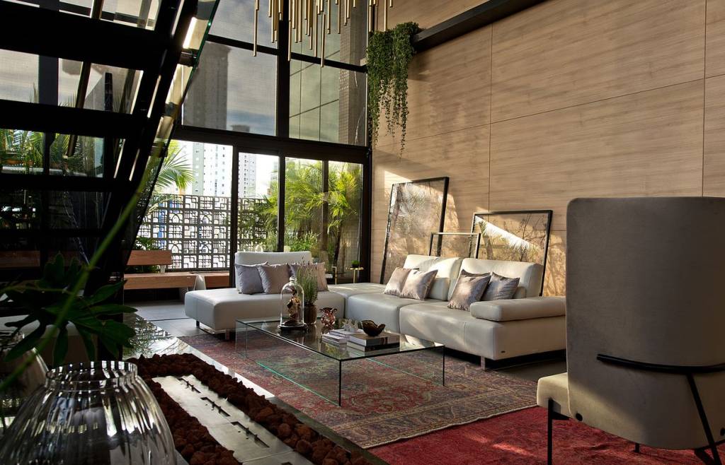 JJD Arquitetura-casacor-santa-catarina-balneario-camburiu-2017 Sala com clima de inverno