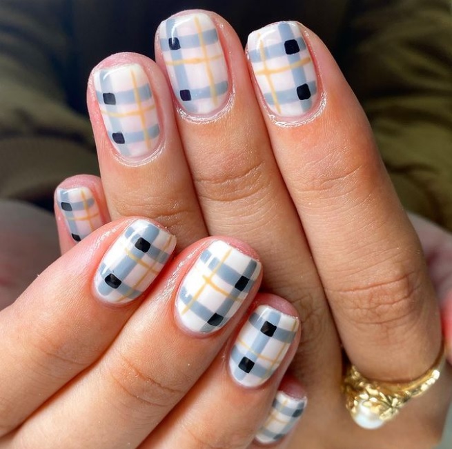Plaid Nails 6 Plaid Nails