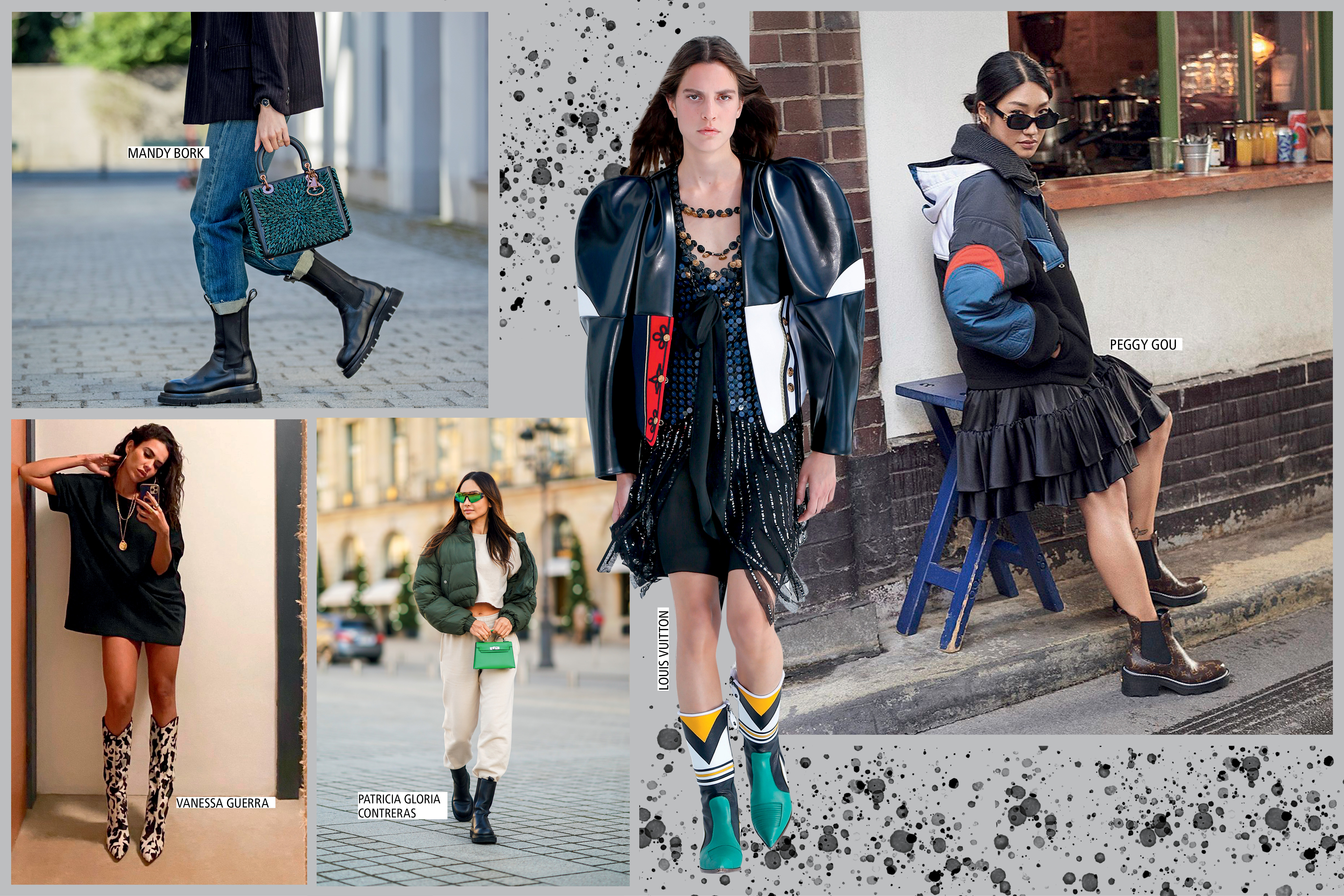 modelos usando botas