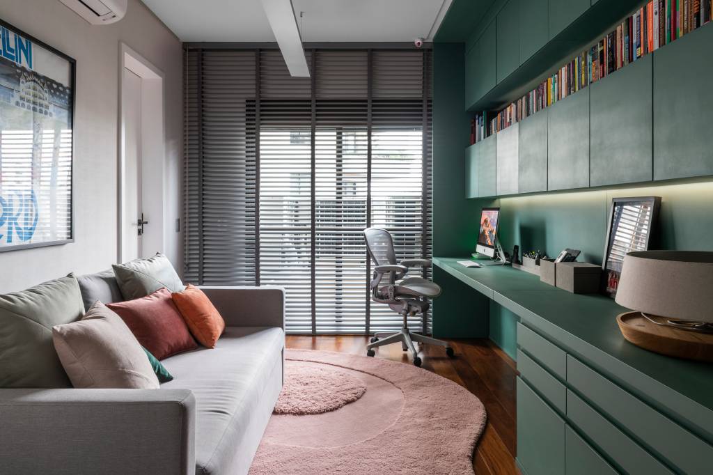 apartamento-kika-tiengo-design-brasileiro8 Home office verde
