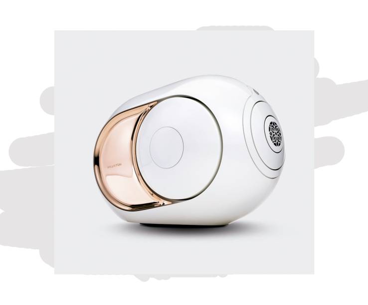 Compacta, a caixa wireless Phantom Implosive Sound oferece 4500 W de potência, com zero distorção. Da francesa Devialet.