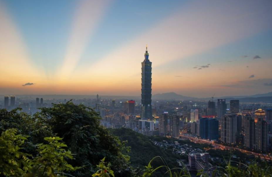 O arranha-céu fica em Taipei, Taiwan