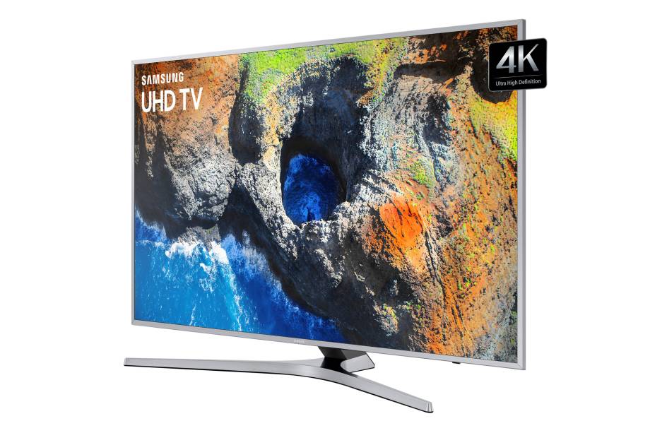 Nos tamanhos 55 e 65 polegadas, a MU6400 conta com 4K e HDR Premium. Da Samsung, o modelo possui design 360º e vale R$ 9.199 (a de 65'').