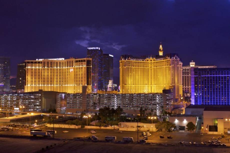 Famoso hotel e cassino em Las Vegas, EUA