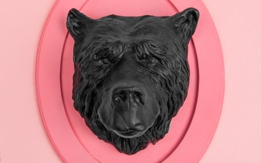 O Urso decorativo de parede custa R$ 110 na Loja Idea Fixa