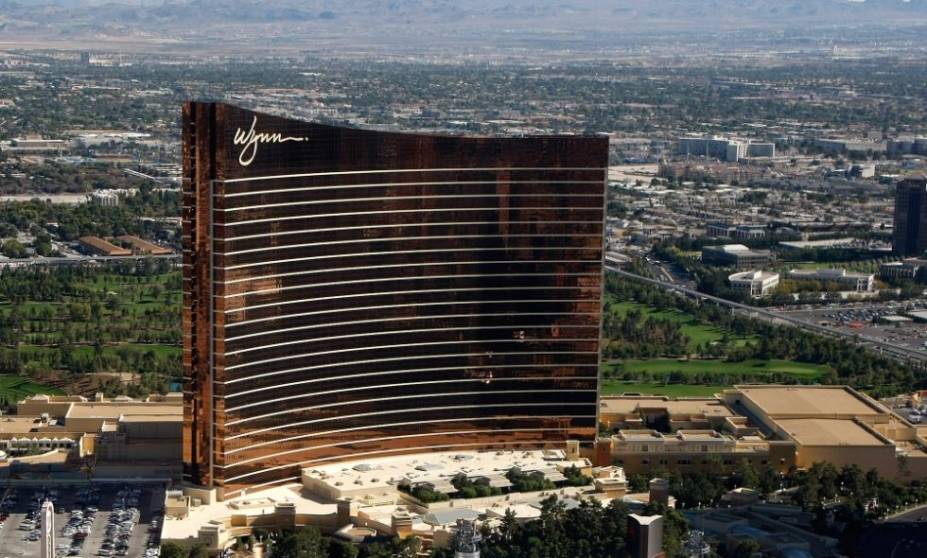 O hotel com estrutura larga fica em Las Vegas, EUA