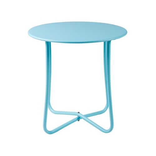 A mesa lateral <a href="https://www.gotoshop.com.br/Moveis/SaladeEstar/MesasLaterias/Mesa-Lateral-Azalea-Azul-10504736.html?utm_source=sites&utm_medium=matéria_CC&utm_campaign=produtos&utm_content=201709">Azalea</a> azul custa R$ 279,98.