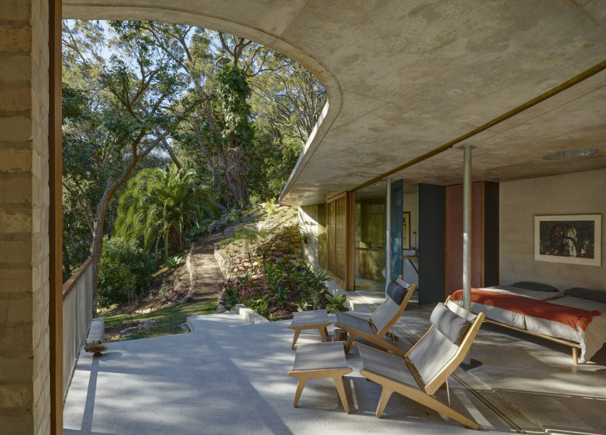 Cabbage Tree House, por Peter Stutchbury Architecture em Bayview, Austrália.