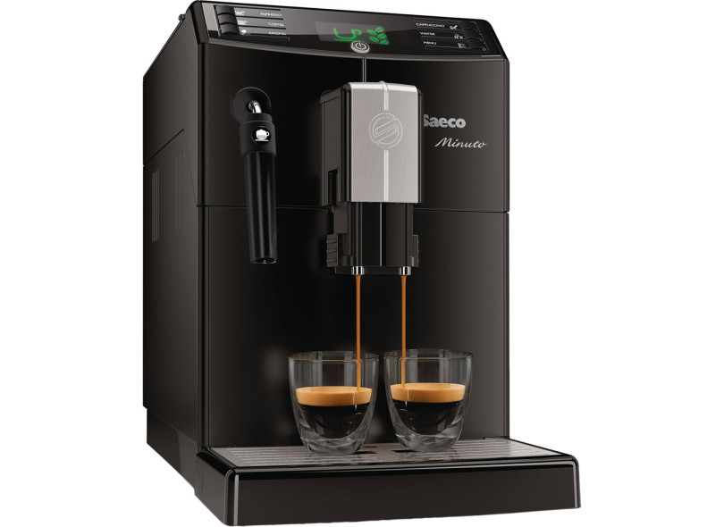 A Cafeteira Expresso Automática Saeco Minuto 876141 custa R$3299 na Philips.