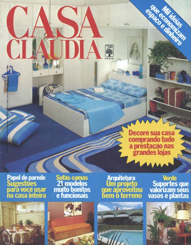 <span>Capa da revista Casa Claudia, edição de maio de 1978.</span> <span>Capa da revista Casa Claudia, edição de maio de 1978.</span>