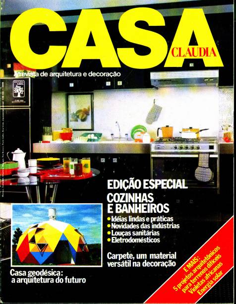 Capa da revista Casa Claudia, edição de maio de 1980.