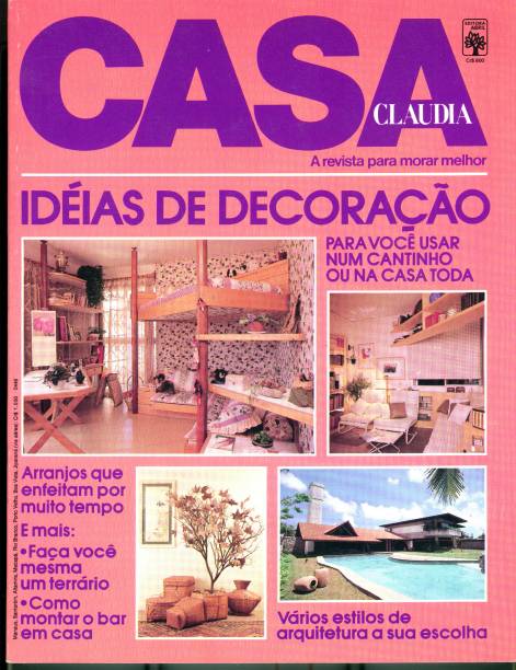 Capa da revista Casa Claudia, edição 260-A, maio de 1983.