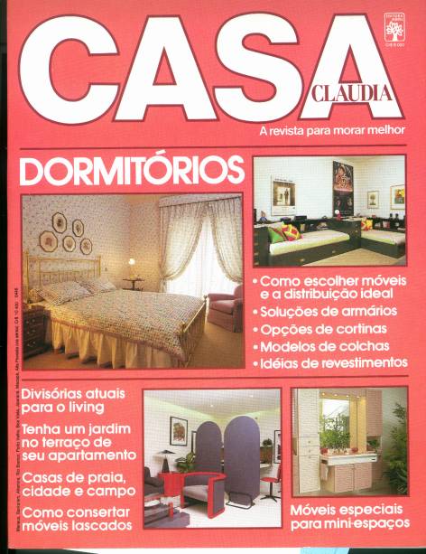 Capa da revista Casa Claudia, edição 284-A, maio de 1985.