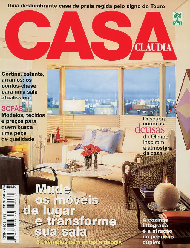 Capa de Casa Claudia edição 452, de maio de 1999. Capa de Casa Claudia edição 452, de maio de 1999.