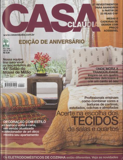 <span>Capa da revista Casa Claudia, edição 524, de maio de 2005.</span>