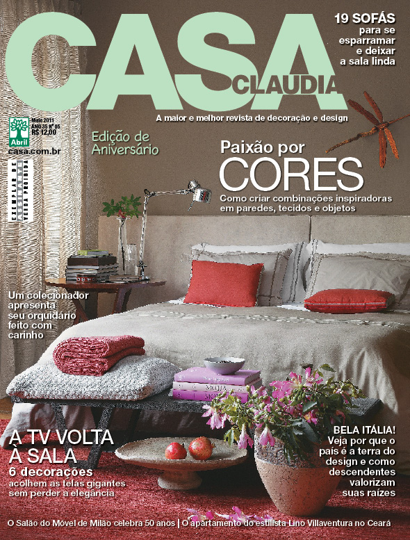 <span>Capa da revista Casa Claudia, edição 597, de maio de 2011.</span> <span>Capa da revista Casa Claudia, edição 597, de maio de 2011.</span>