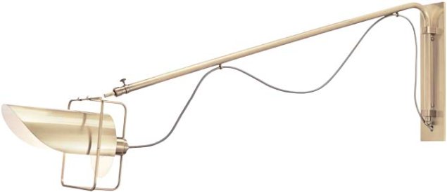 A Farol (1,70 m x 20 cm x 40 cm) é feita de latão. Por 2 930 reais na La Lampe A Farol (1,70 m x 20 cm x 40 cm) é feita de latão. Por 2 930 reais na La Lampe