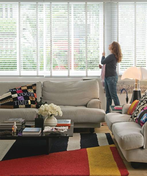 Sala de estar da casa da empresária Ivana Almeida.