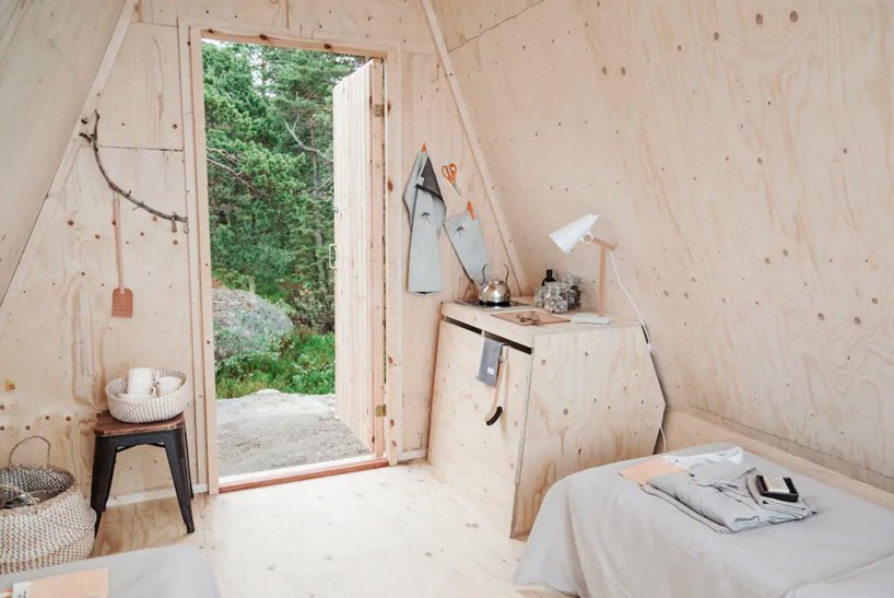 O designer finlandês Robin Falck criou a cabana Nolla a partir de soluções sustentáveis