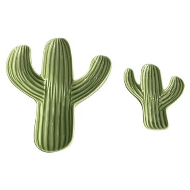 O conjunto de petisqueiras Cactus custa R$ 135 na 103 Store Home Decor.