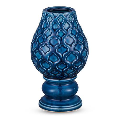 O vaso <a href="https://www.gotoshop.com.br/decoracao/vasosecachepots/vaso-azul-12-x-205-cm-11749290.html?utm_source=sites&utm_medium=matéria_CC&utm_campaign=produtos&utm_content=201709">Azul</a> (12 x 20,5 cm) custa R$ 101,85.