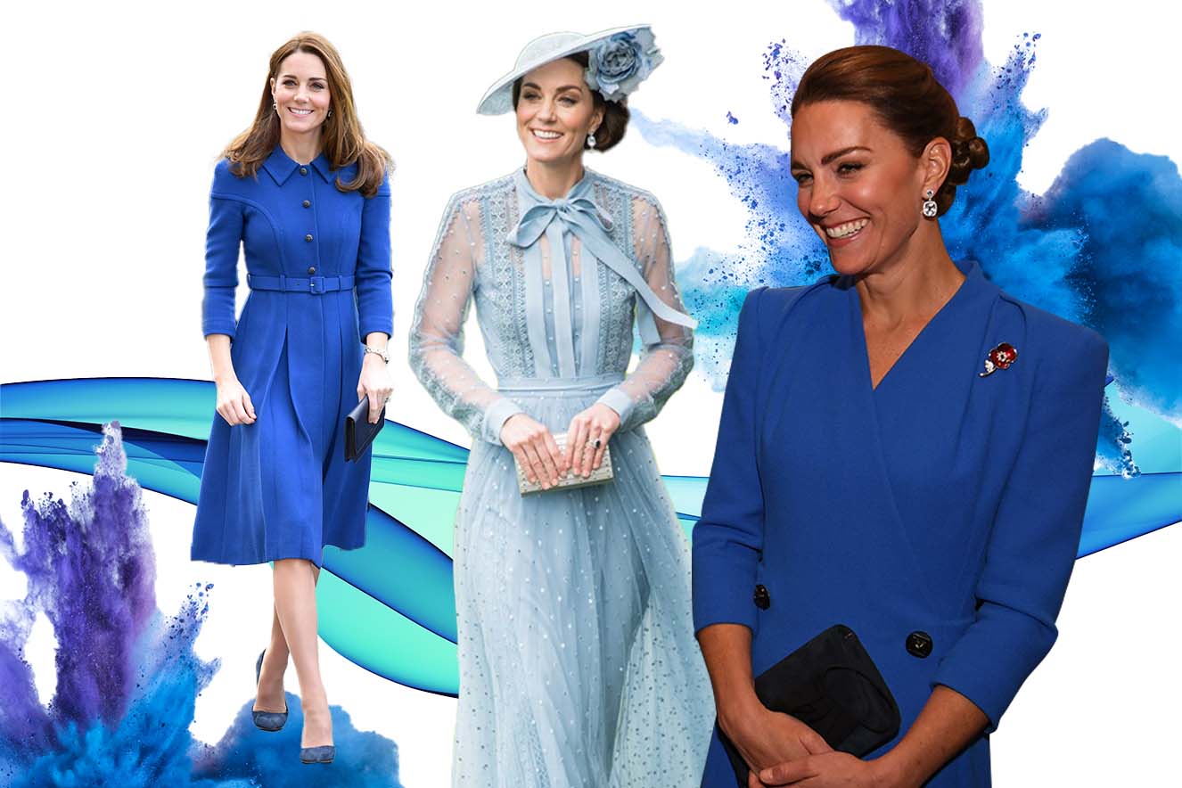 Look da famosa: 11 vestidos azuis de Kate Middleton que adoraríamos ter no  armário | CLAUDIA