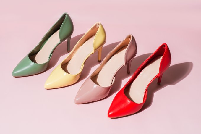 sapatos femininos coloridos