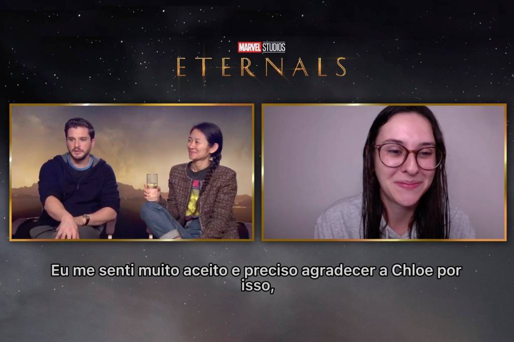 Vídeo exclusivo: Kit Harington e Chloé Zhao falam sobre “Eternos”