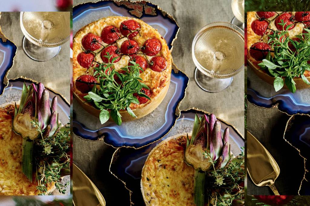 Receber Ceia de Natal – Santa Especiaria Quiche de queijos e tomates