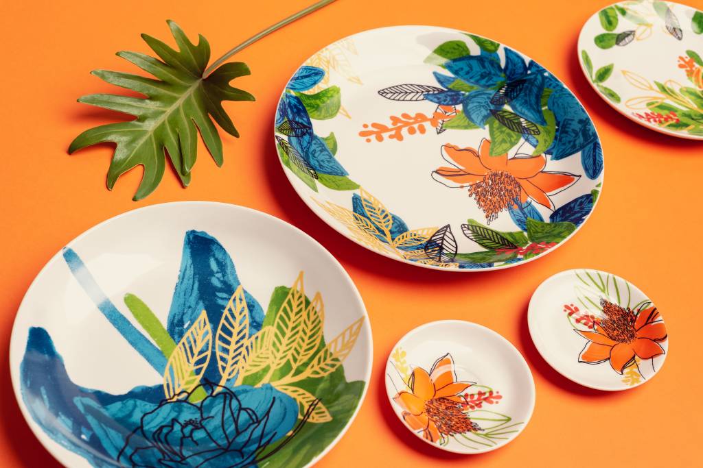 Loja de Inhotim lança coleção de louças inspirada na paisagem do instituto