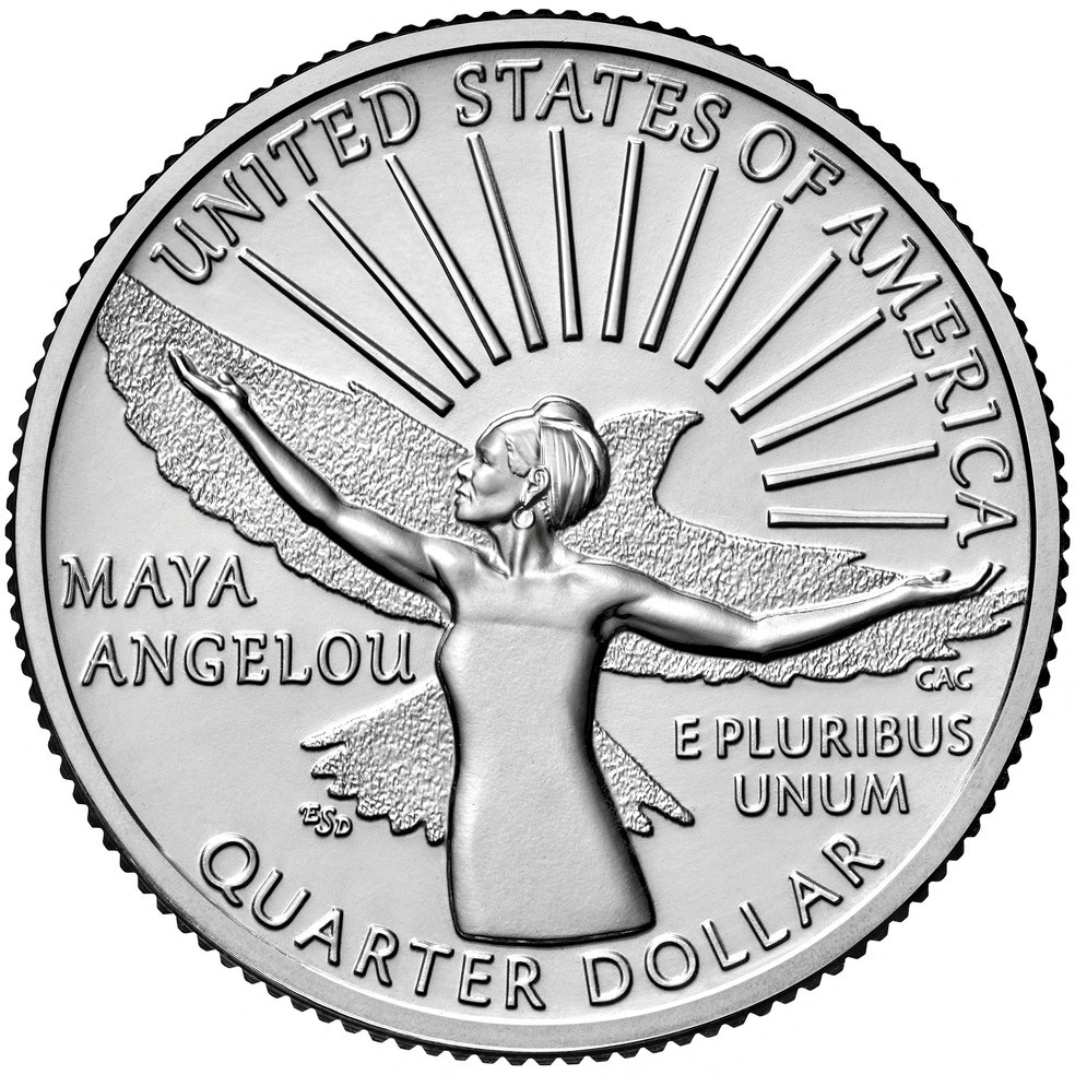 moeda Maya Angelou