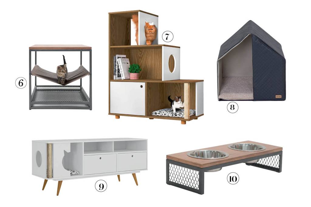 VITRINE Decoração pets Objetos de decoração adaptados para pets, cães e gatos