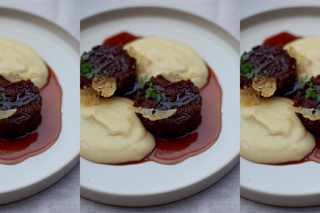 Receita de cordeiro com alligot e demi-glace