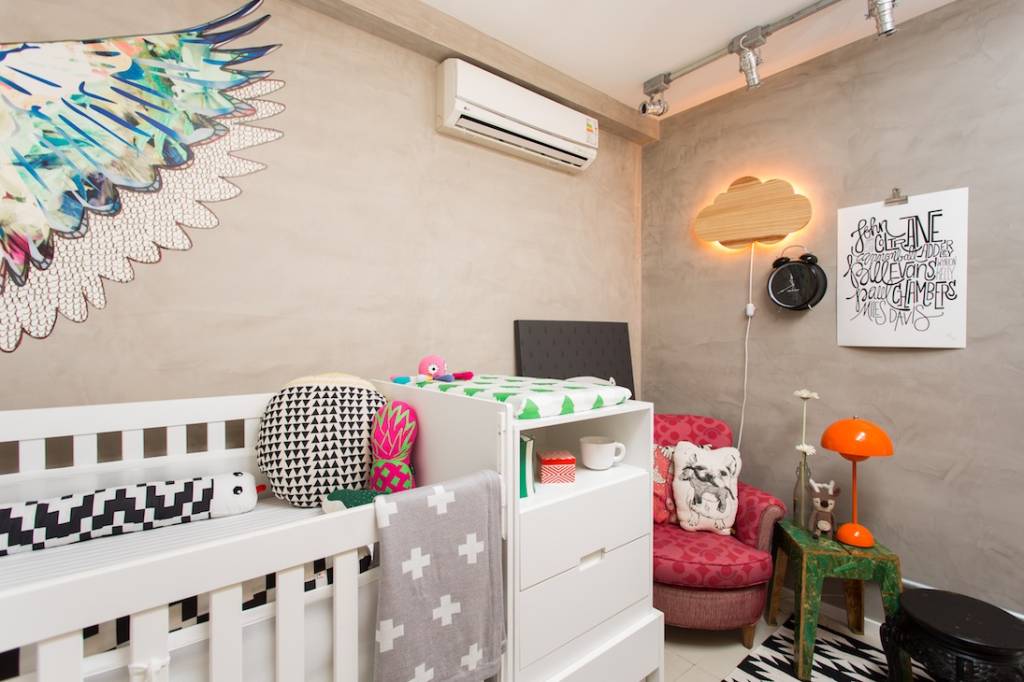 1-quarto de bebê manga rosa