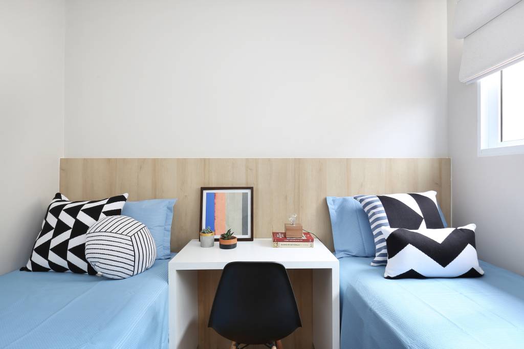 6-Apartamento de 60 m² decorado para um estudante