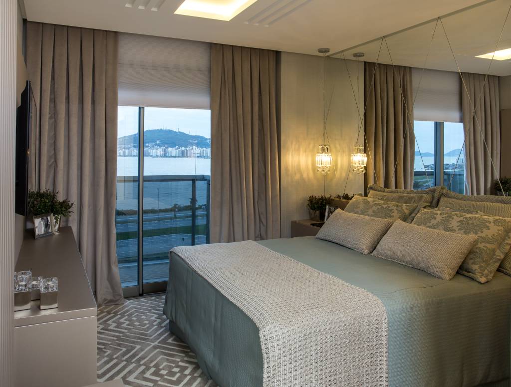 7-Apartamento em Florianópolis com décor neutro que valoriza a vista 7-Apartamento em Florianópolis com décor neutro que valoriza a vista