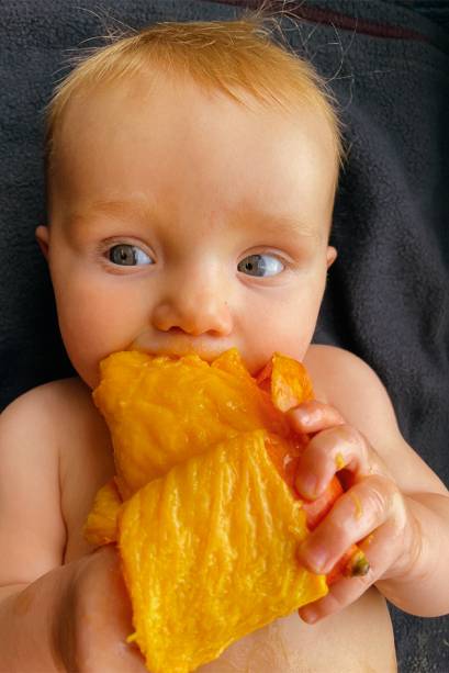 "Com amigos chefs, foi um paraíso, além de fotogênico. Um dos meus maiores sonhos de maternidade era poder preparar alimentos para ela", conta Autumn. "Com amigos chefs, foi um paraíso, além de fotogênico. Um dos meus maiores sonhos de maternidade era poder preparar alimentos para ela", conta Autumn.