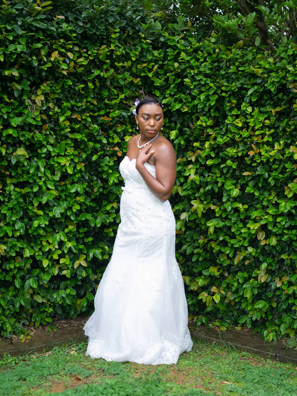 Beautiful bride portrait Noiva com vestido de casamento princesa