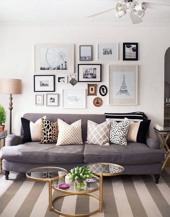 A altura perfeita para pendurar um quadro