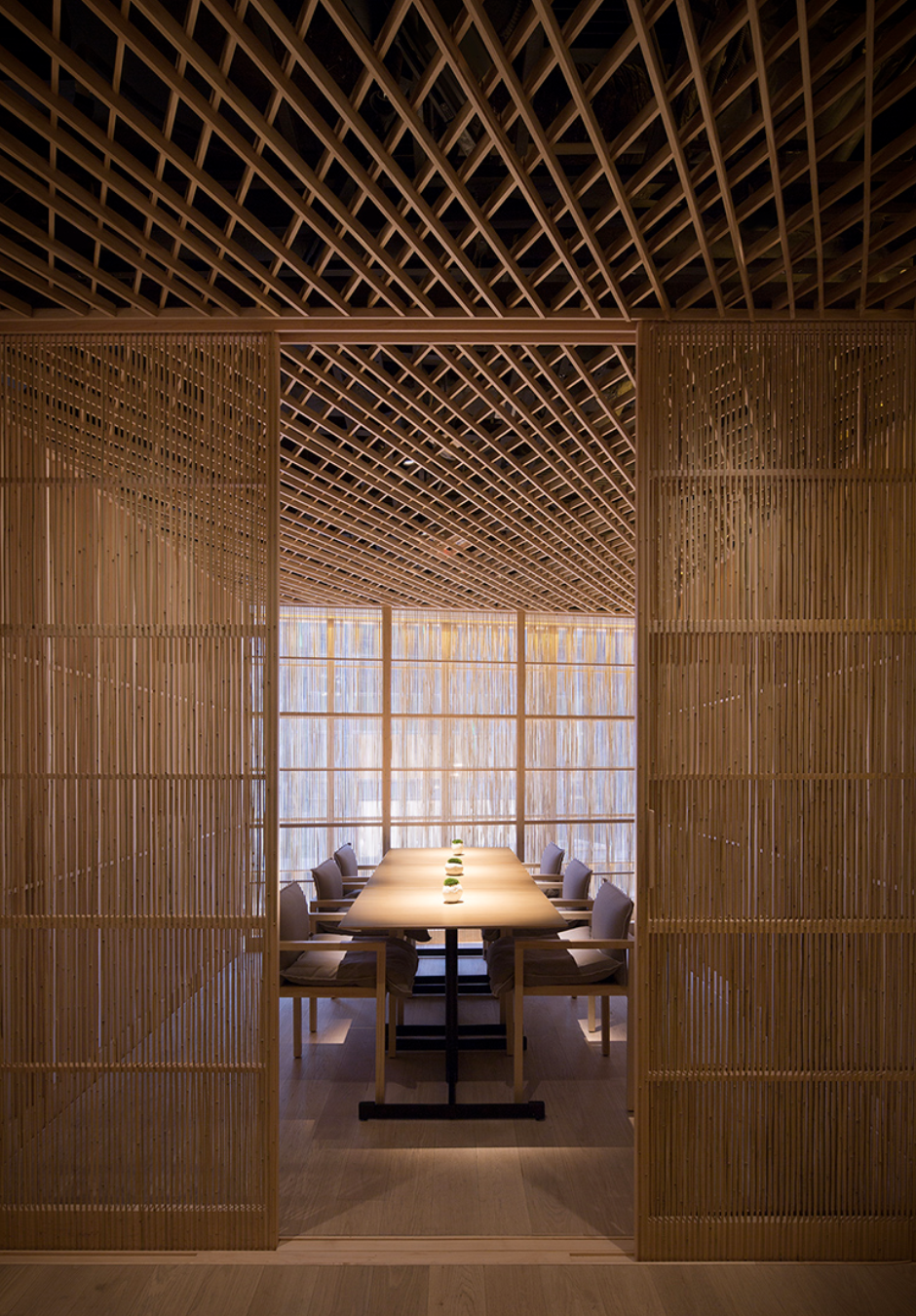 Floresta de bambu é inspiração para novo restaurante em Hong Kong Floresta de bambu é inspiração para novo restaurante em Hong Kong