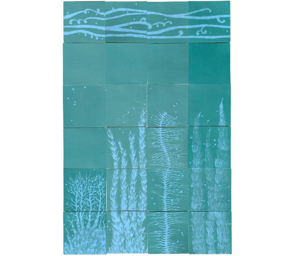 EMERY-&-CIE—Panneau-80-x-120-cm,-carreaux-peints-à-la-main-motif-FONDS-MARINS-en-turquoise