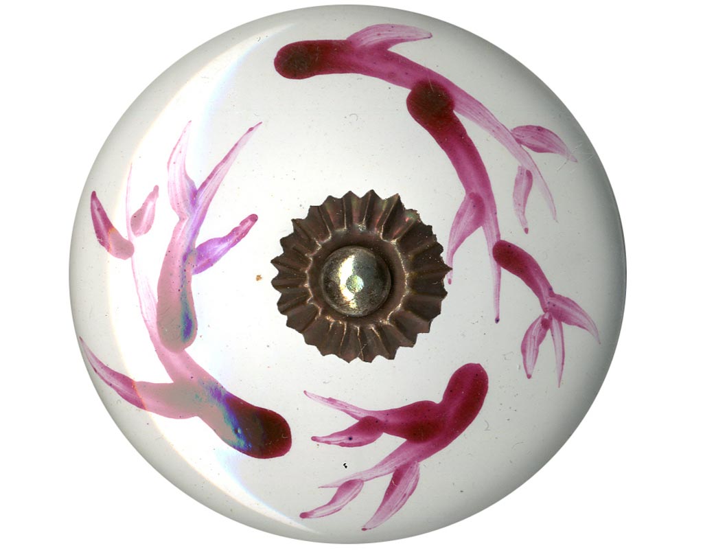 EMERY-&-CIE—Poignée-bouton-en-céramique-peinte-motif-N°4-Brindille-manganèse