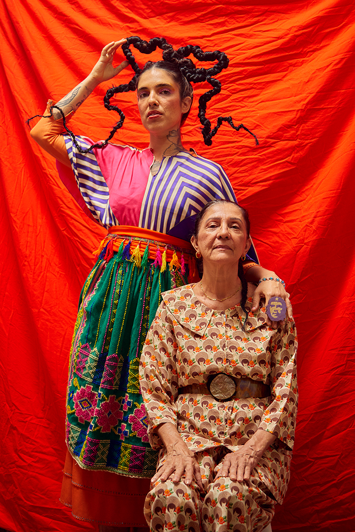 Marcela Cantuária com sua mãe, Helena: força feminina