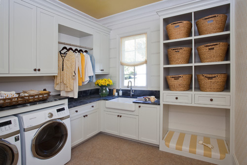 transitional-laundry-room