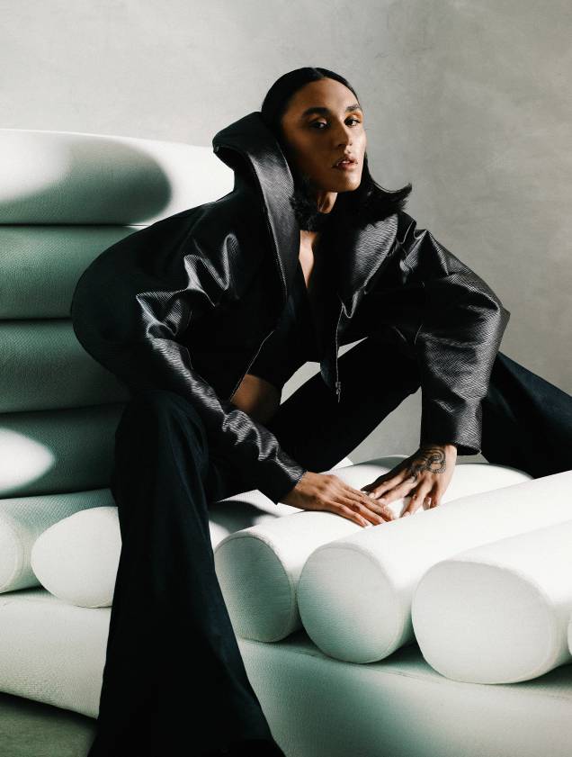 Jaqueta oversized curta Jaqueta oversized curta