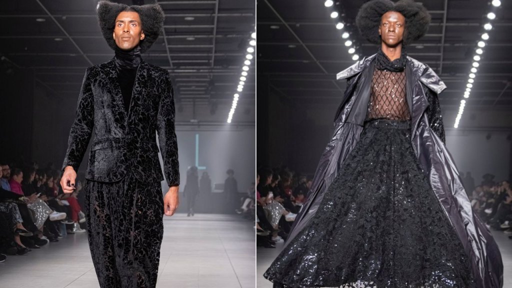 João Pimenta aposta em tons pretos e peças góticas para criar funeral fashionista.