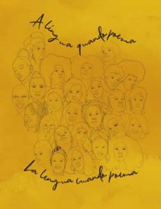 A Língua Quando Poema Leituras de CLAUDIA. Capa do livro 'A Língua Quando Poema'.