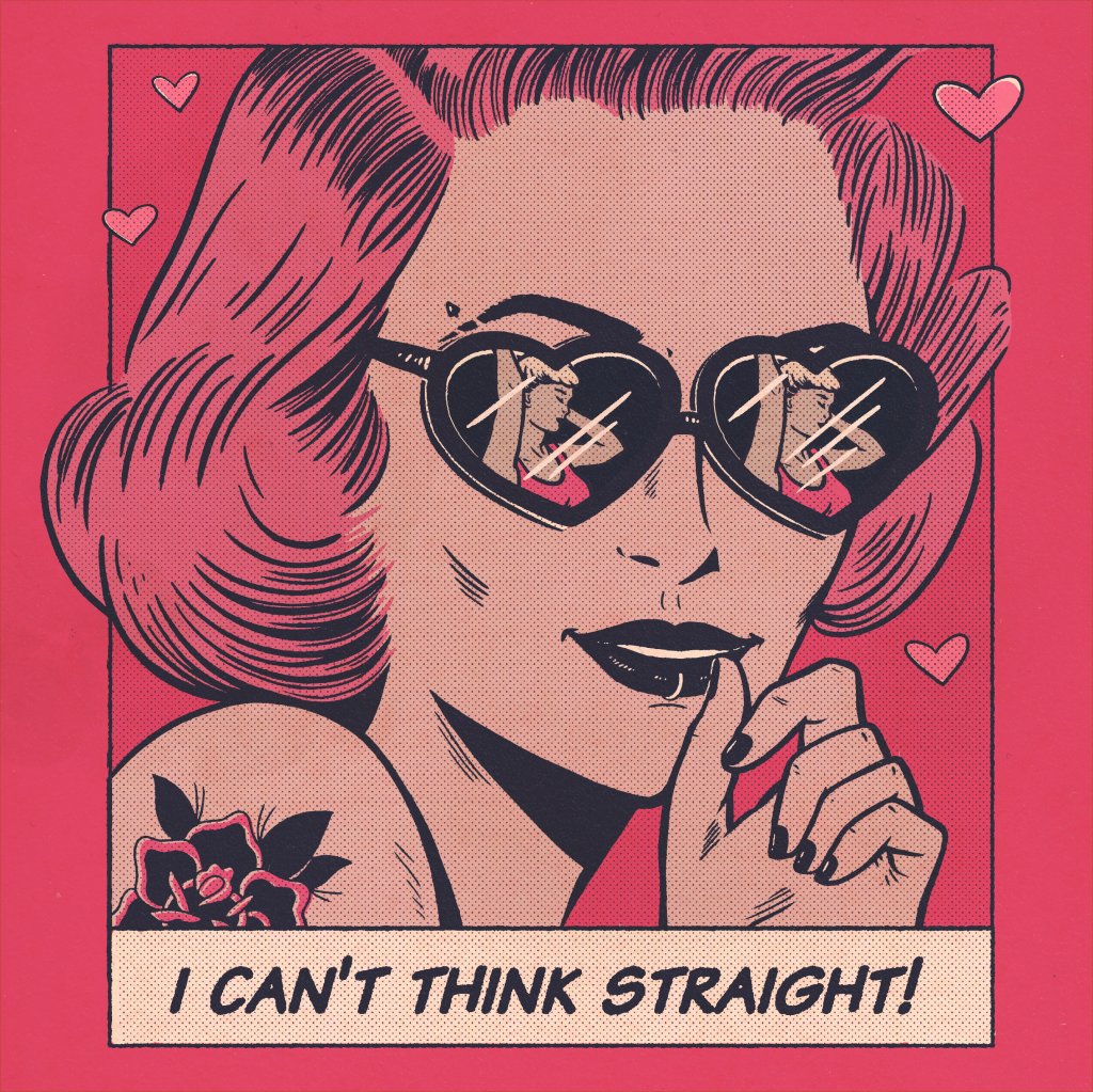 'I can't think straight', ilustração de Jenifer Prince.
