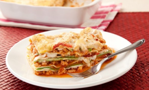 Lasanha de abobrinha com tofu Lasanha de abobrinha com tofu